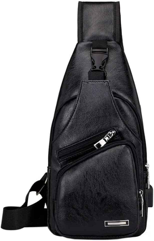 Bolsa tiracolo de couro para homens e mulheres, viagens, acampamento ao ar livre