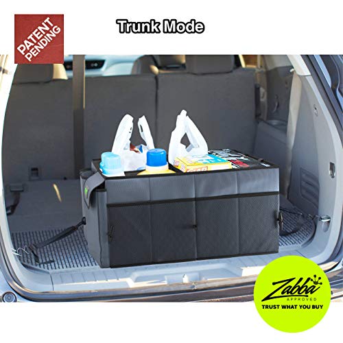 Drive Auto Products Car Trunk Storage Organizer with Straps, 2-Pack