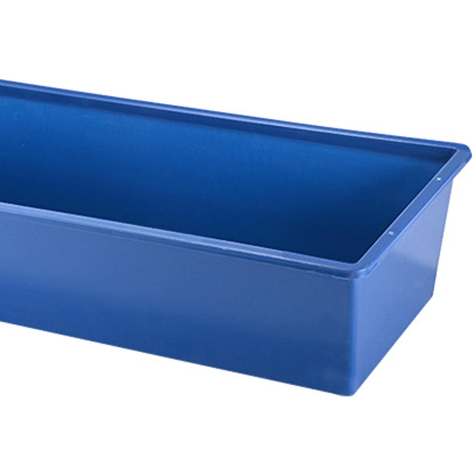Comedero para Animales de Gran Capacidad Plástico Resistente Abrevadero Colgante Accesorio para Granja Adecuado para Alimentar Vacas Caballos, Azul