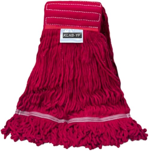 Miniatura 8 de Cabezal de trapeador de limpieza industrial húmedo de alta resistencia, repuesto de cabezal de trapeador de algodón perfecto lavable para limpieza