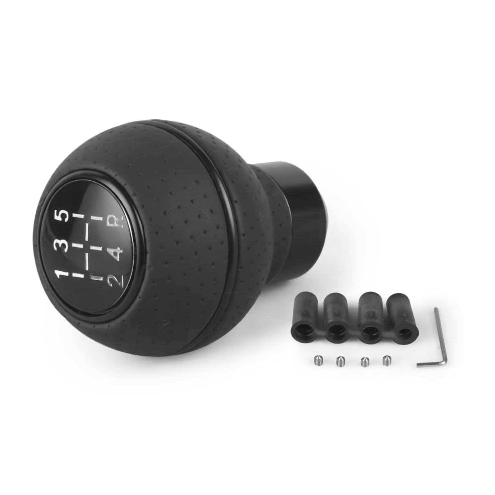 Fryuiqx Black Gear Lever Replacement Compatible With M8 M10 M11 M12 Shift Gear Level Knob Shift Head 5 Speed Universal Car Gear Shift Knob