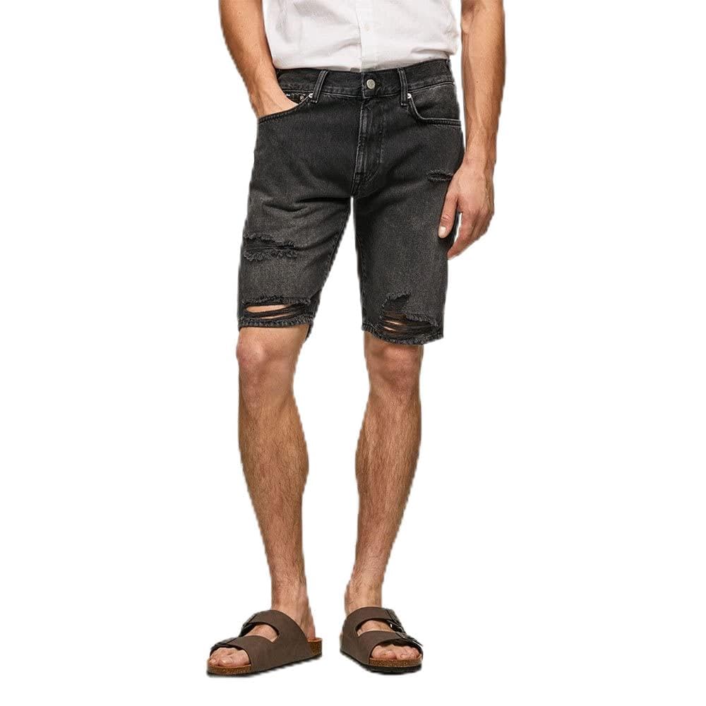 Pepe Jeans Short Stanley Noir Idéal pour vos Sorties d'Été - 8