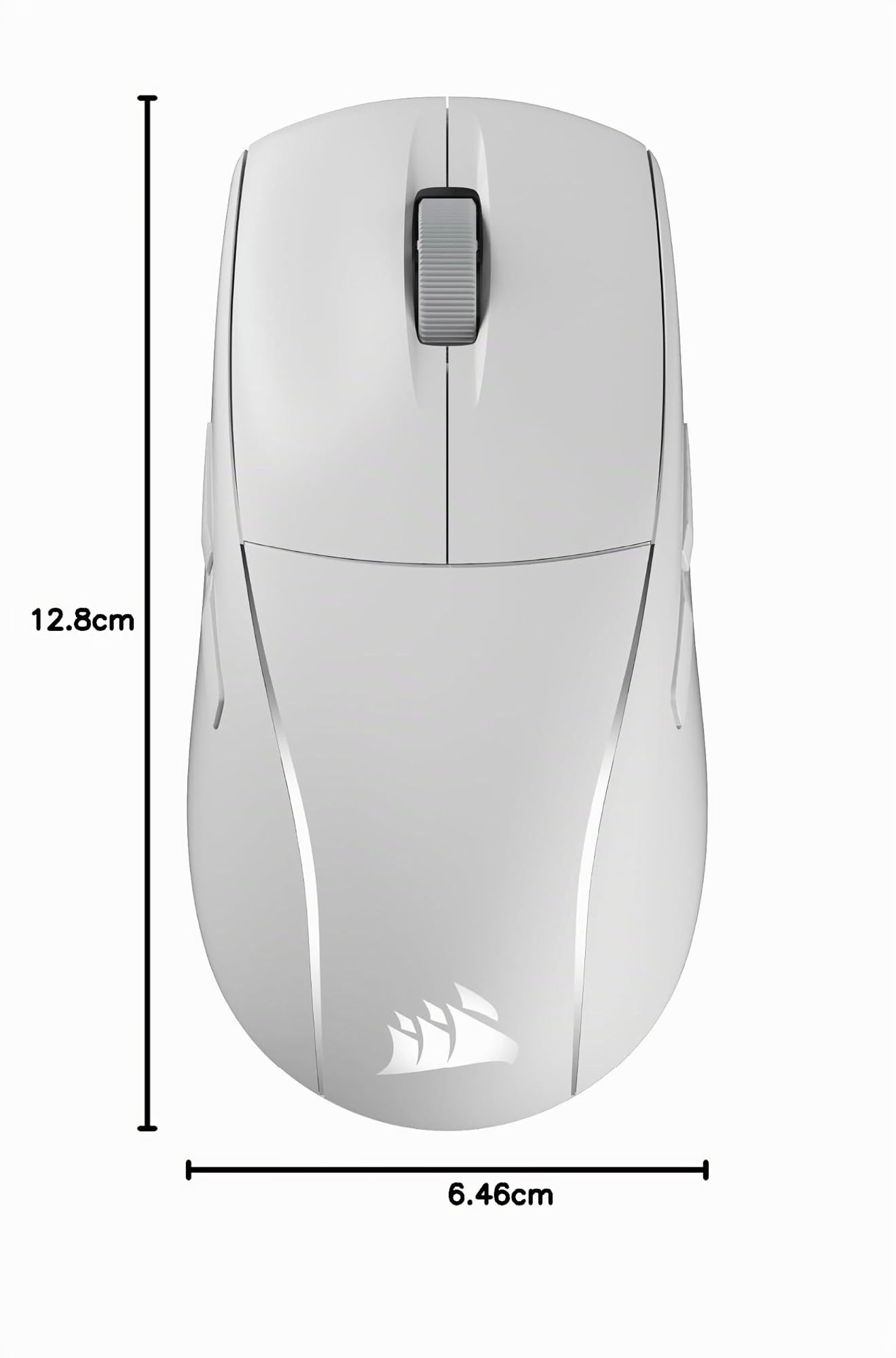 Corsair M75 WIRELESS RGB Mouse Gioco FPS Leggero Ambidestro – Bianco Brina | 26.000 DPI, Pulsanti Laterali Intercambiabili, 105 h Batteria, Mac, iPad, PC