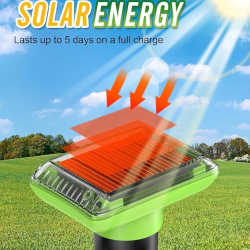 Interno Ed Esterno,Repellente Solare Per Talpe, Repellente Contro Le Arvicole, Repellente Solare Contro Le Talpe, Repellente Per Serpente Talpa, Gopher E Altri Repellenti Per Talpe - 4