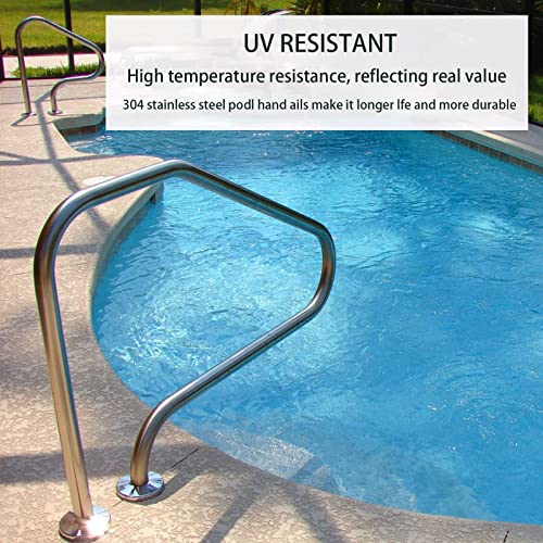 Barandal para escalera de piscina de acero inoxidable miniatura 4