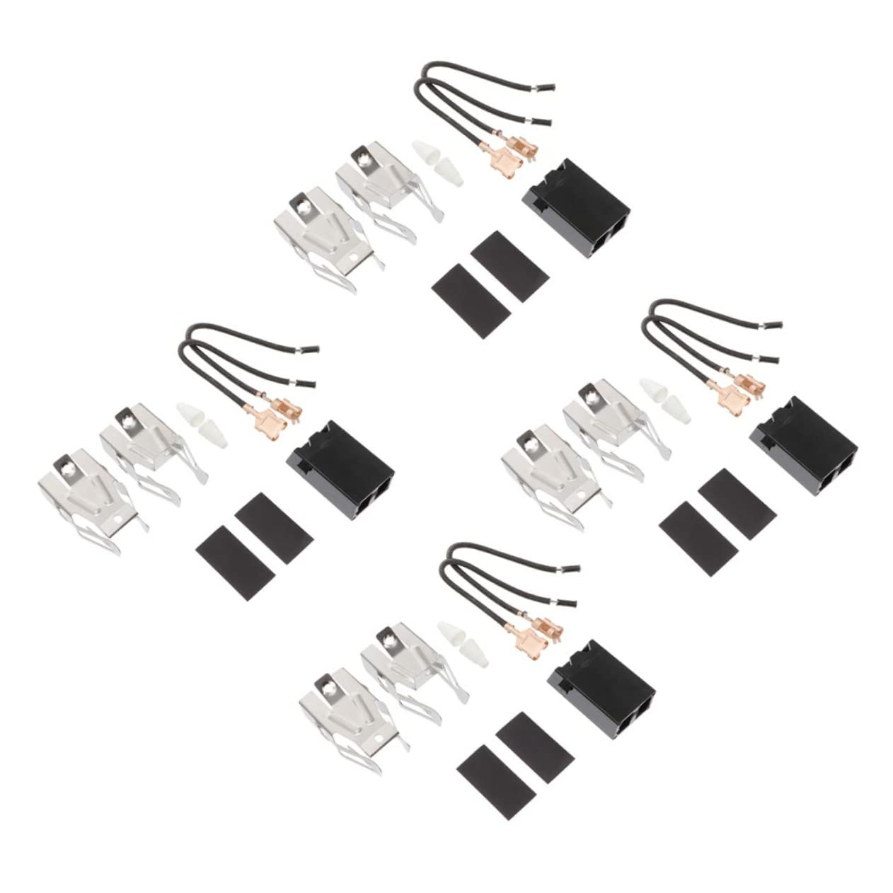 AUTSUPPL 4 Sets Stove Connector Kit for Gas Stove Top Burner Receptacle High Reliability