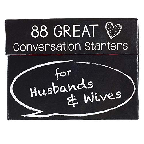 88 Great Conversation Starters For Husbands And Wives – Romantic Card Game For Married Couples – Christian Games, Communication & Marriage Help, Fun Anniversary Or Wedding Gifts For The Couple #TOP3