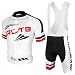 Arltb Cycling Jersey and Bib Shorts Set Bicycle Bike Short Sleeve Jersey Clothing Apparel Suit Padded Breathable Quick Dry Non Slip for Mountain Bike Road Bike MTB BMX Racing Outdoor