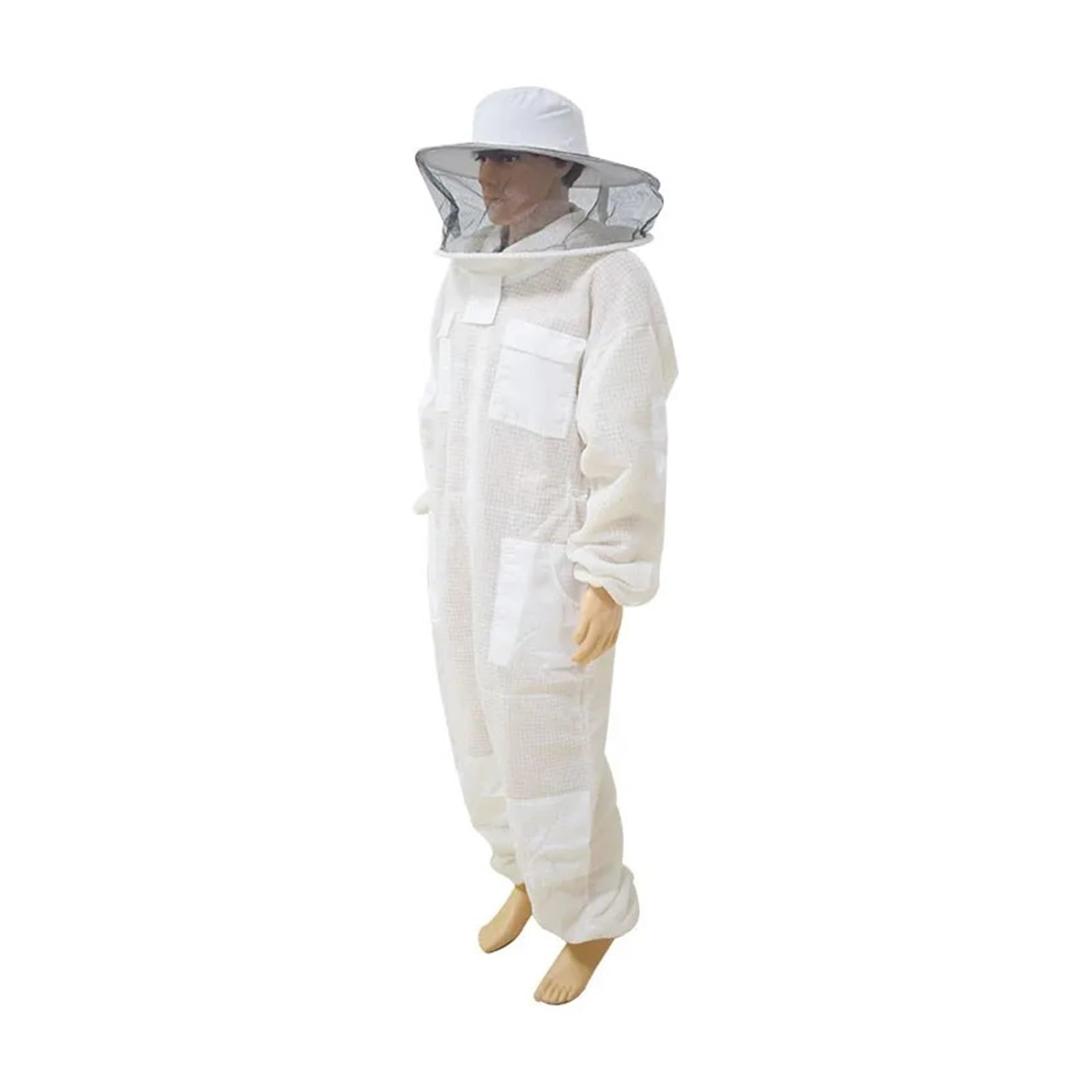 Costume d'apiculture, Vêtements d'apiculture respirants avec voile rond, vêtements de protection anti-abeilles professionnels(L)