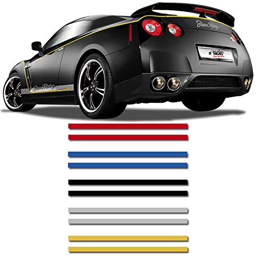 AutoStyle AutoStripe Cool270 Self-Adhesive Striping, Black, 2+2mm x 975cm