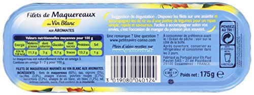 Filet De Maquereaux Vin Aromates Petit Navire La Boite De 175 G - vue 4