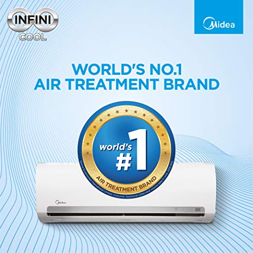 Image of Midea 1.5 Ton 3 Star Split AC (Copper, AG+ Nano Filter, 2021 Model, Santis Pro CLS R32, White)