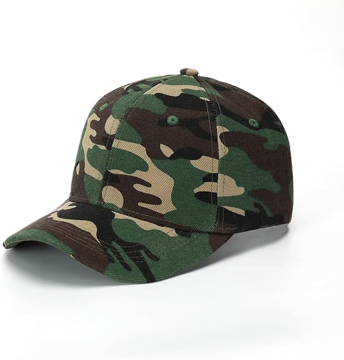Image of ZH Plain Adjustable Baseball Cap - Lot of 12 Unisex Blank Design Caps