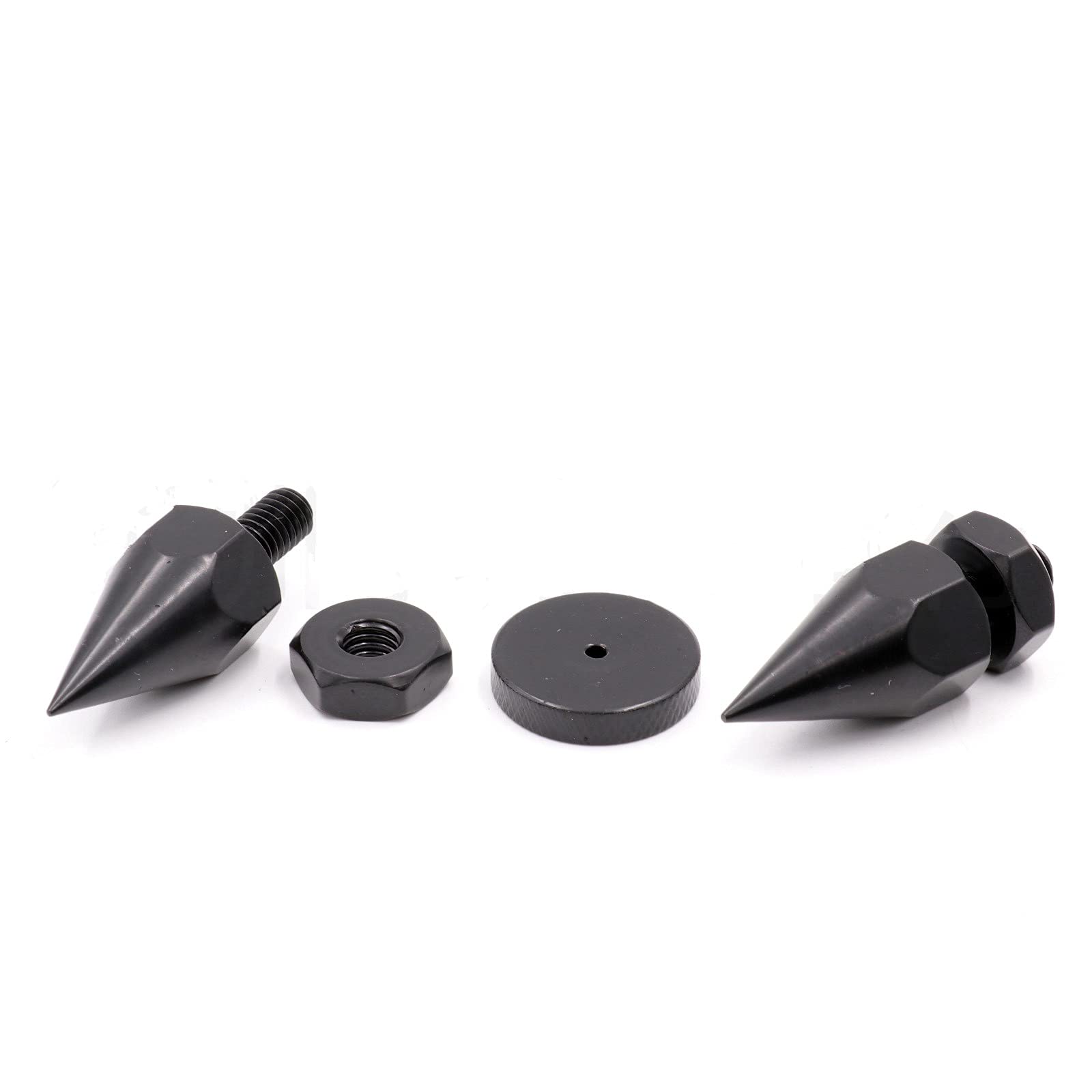 2023 Schwarz M6 Eisen Lautsprecher Isolierung Spike AMP Studio Monitor Ständer Füße Kegel 40MM Hifi DIY