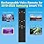 Rechargeable TV Remote for Samsung Smart TVs, Replacement for All 2019-2025 Samsung TV Remote Control with Voice Control. USB-C Fast Charging. Solar Charging. 2-Year Warranty.