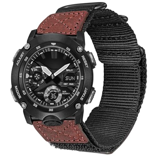 DAVILANE Watch Band Strap for Casio GA2000, Super Rugged Nylon Sports Strap?Band Width : 24mm?