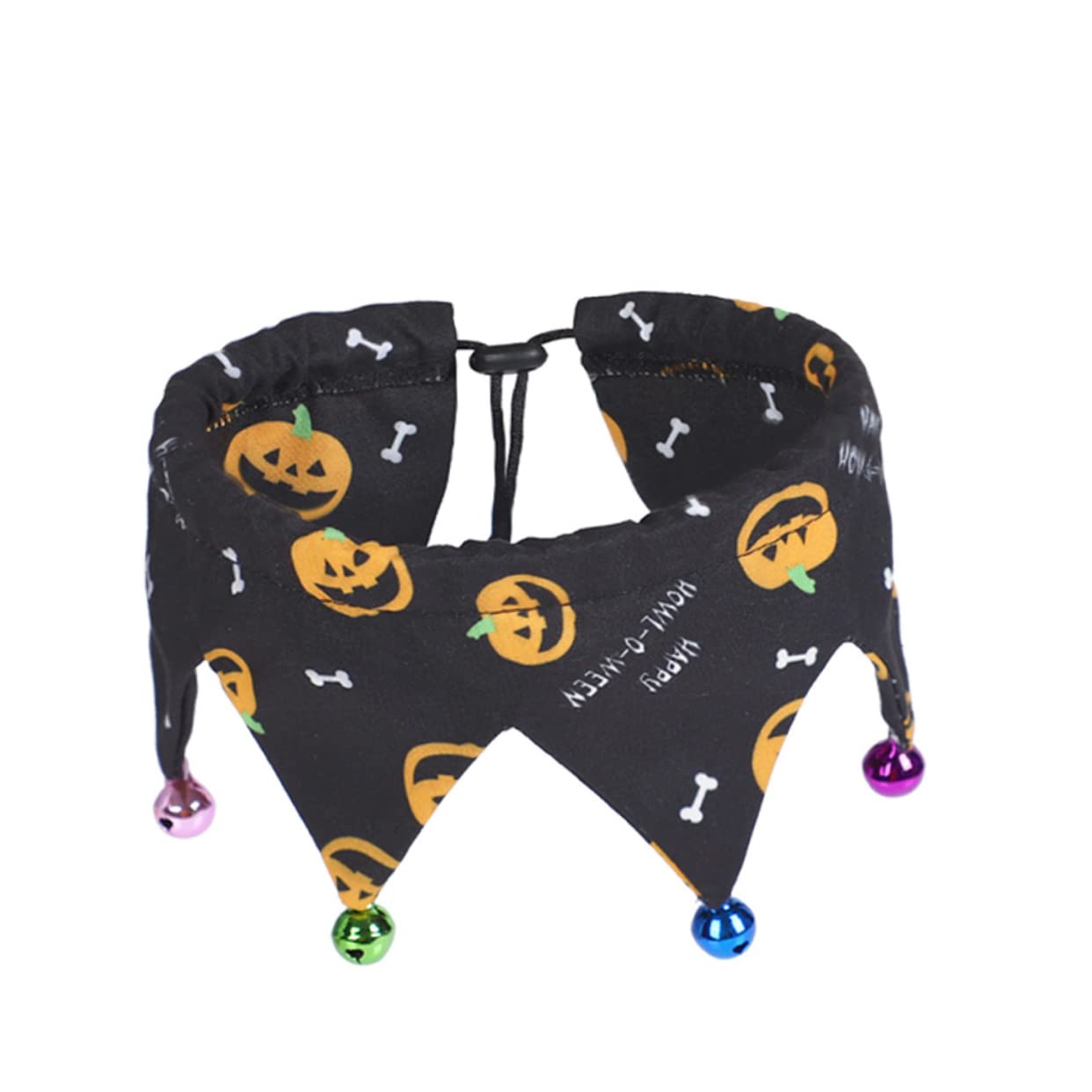 Toddmomy 6pièces Collier Ajustable pour Animaux De Compagnie avec Clochettes Lot de Halloween pour Chien Et Chat Orange Noir