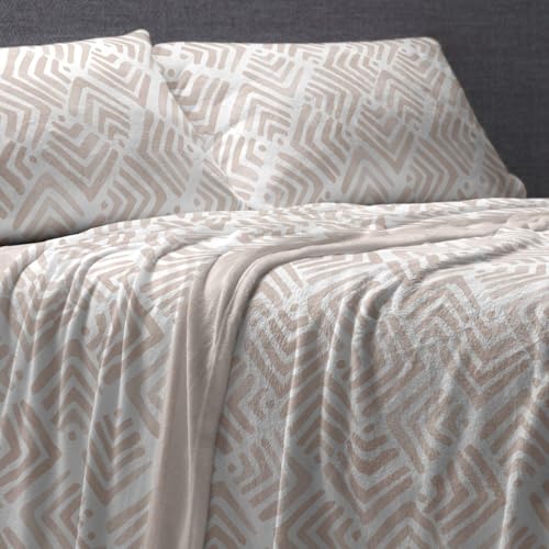 Burrito Blanco | Sábanas de Coralina | Cama de 180cm. (+Medidas Disponibles) | Diseño 996 | Color Tierra (180x190/200cm.)