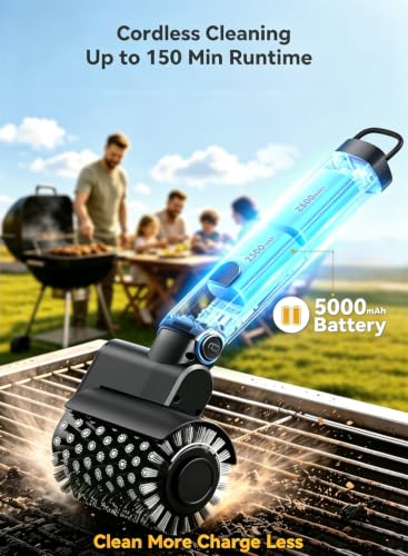 YFFVA Cordless Electric Grill Brush for Easy BBQ Cleaning - Image 4
