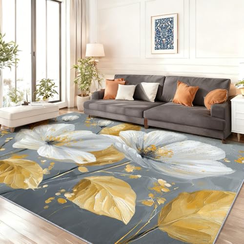 Tappeto Versatile per Ogni Stanza: Con dimensioni di 120 x 180 cm, questo tappeto è ideale per ampi spazi come soggiorni, camere da letto o aree aperte. Offre una superficie morbida e confortevole per camminare e aiuta a ridurre il rumore, rendendolo perfetto per le case molto trafficate