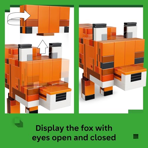 Image of LEGO Minecraft The Fox Building & Pretend Play Toy for Boys & Girls - Poseable Video Game Character for Kids, Ages 10+ - Room Decor for Gaming Fans - Gift Idea for Birthdays - 21588