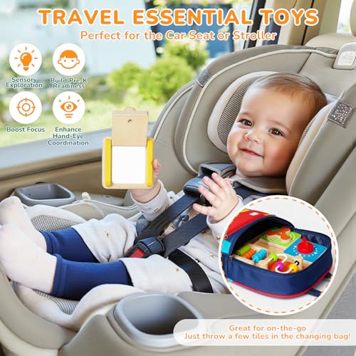 Image of Takeeyce Baby Busy Board for 1 Year Old, Montessori Toys for 1 2 3 Year Old