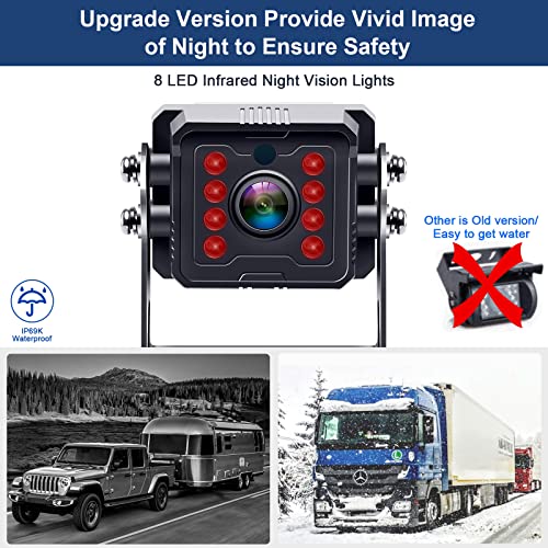 Rohent Rv Backup Camera Upgraded Hd 1080P Rear View Camera System 7'' Monitor 30 Mins Easy Installation Infrared Night Vision Waterproof For Truck Trailer 5Th Wheel Camper R4 #TOP3