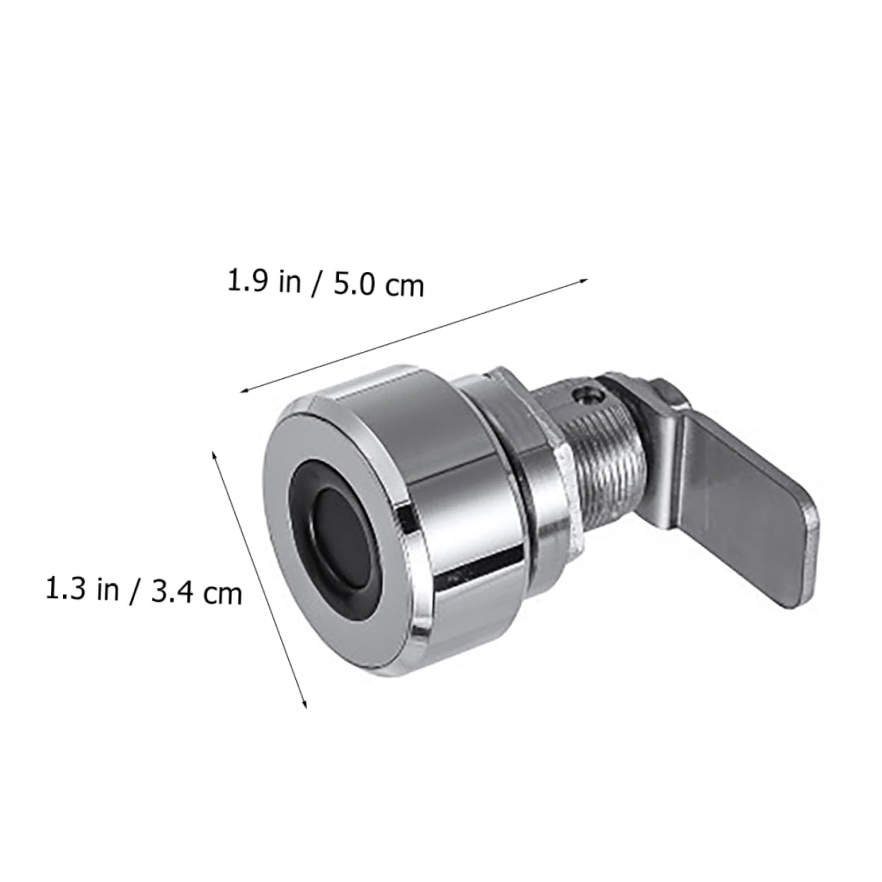 NUOBESTY 2 Stck. Schubladenschloss mit Fingerabdruck Möbelschloss Elektronische Schloss Intelligentes Schloss Fingerabdrucksperre Home-Office-Sperre Metall Material Silver