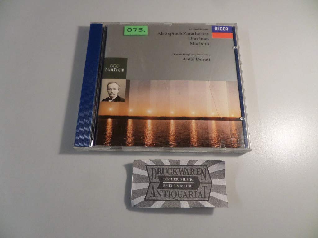 Strauss: Also Sprach Zarapust [Audio CD] Detroit Symphony Orchestra; Dorati, Antal