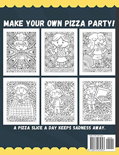 Pizza Party Coloring Book: Best Pizza Lovers Gift For Kids image 4