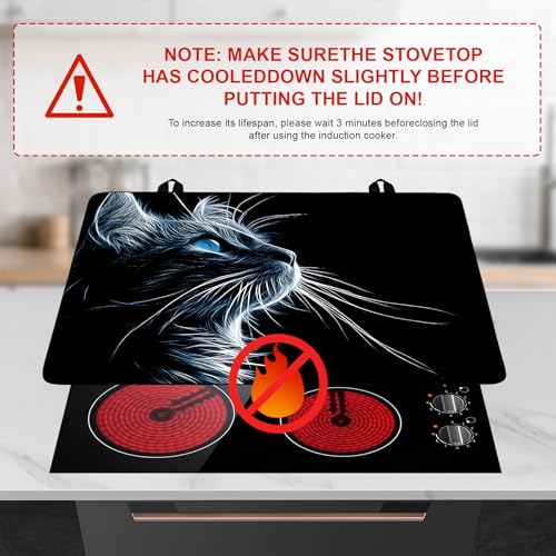 Image of Stove Top Cover for Home Decoration Kitchen Pad Washable Cooktop Covers Countertop Stove Protector Mat for Home Kitchen Cooktops (cat, 28 inchx20 inch)