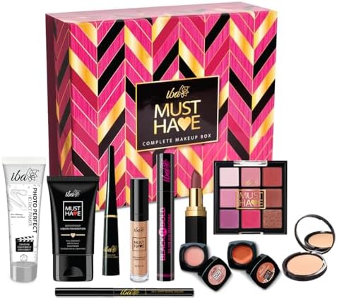 Iba Must Have Complete Makeup Box for Women (Fair) with 11 Essential Products | Waterproof | Bridal Makeup | Full Face Makeup | 100% Vegan & Cruelty Free