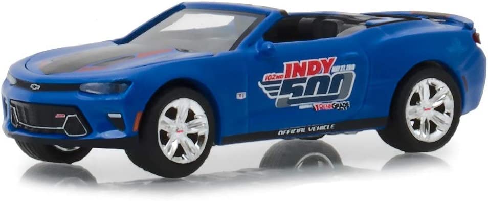 Greenlight 2018 Camaro SS Convertible Azul 1/64 miniatura 2