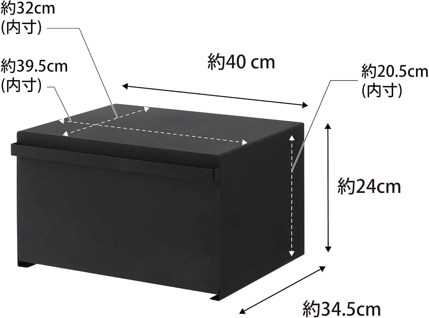 2025購入 大きめBLACKおしゃれブレッドケース