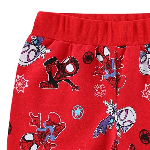 Image of Marvel Spidey and His Amazing Friends Boys Short Sleeve T-Shirt and French Terry Shorts Set for Toddlers