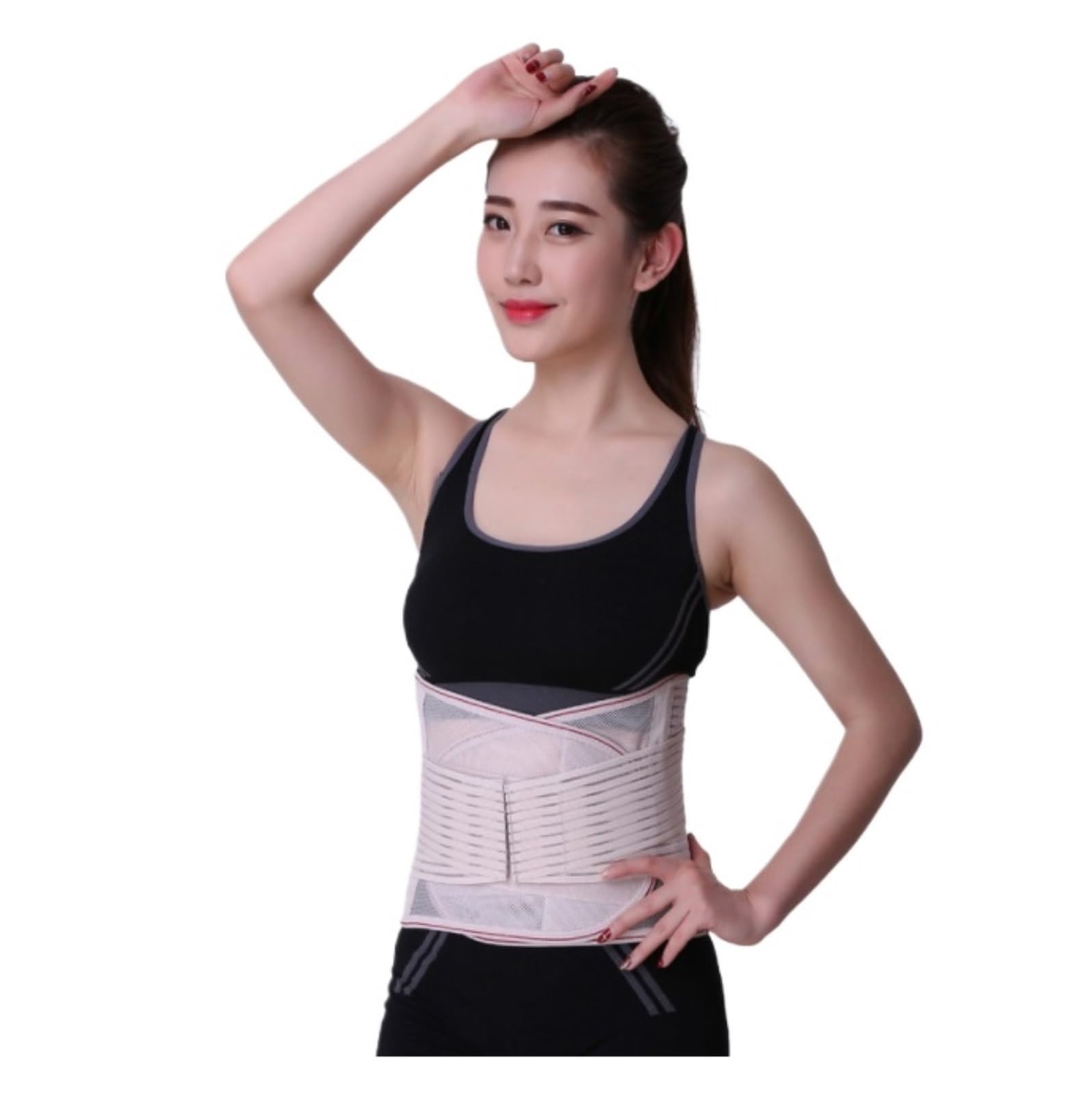 Entrenador De Cintura Soporte Lumbar Transpirable Para La Espalda Baja, Cinturón De Descompresión Ajustable Para La Cintura, Corrector De Postura De La Espalda Fajas Reductoras Abdomen