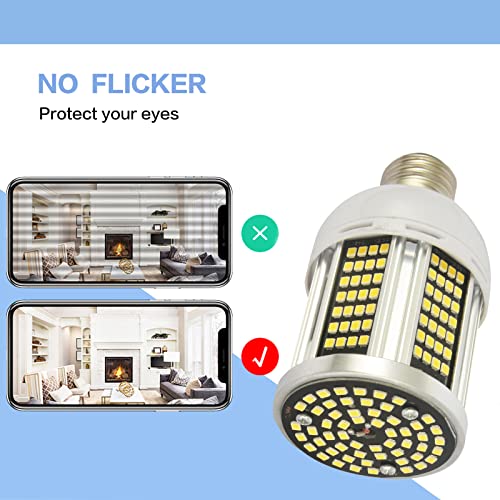 Otai Led Super Bright Corn Bulb 20W=200W, 2200 Lumens, 6500Ke26/E27, Suitable For Indoor And Outdoor Warehouse, Garage, Basement, Backyard, Factory, Barn And Many Areas 2 Pieces #TOP2