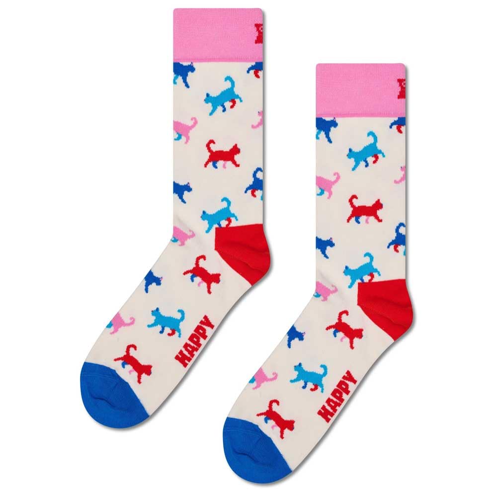 Happy Socks Kitten Love Crew Socks EU 36-40