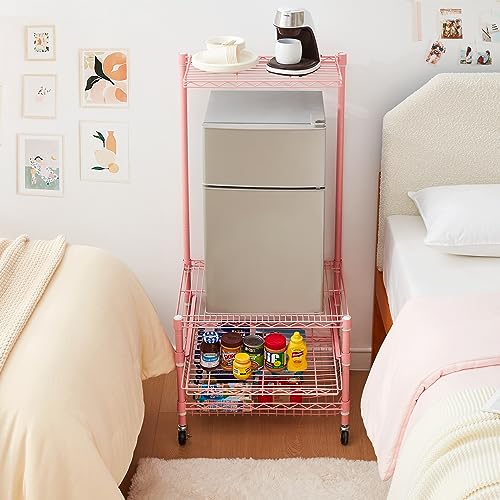 Image of DormCo Suprima Portable Mini Fridge Organizer - Pink