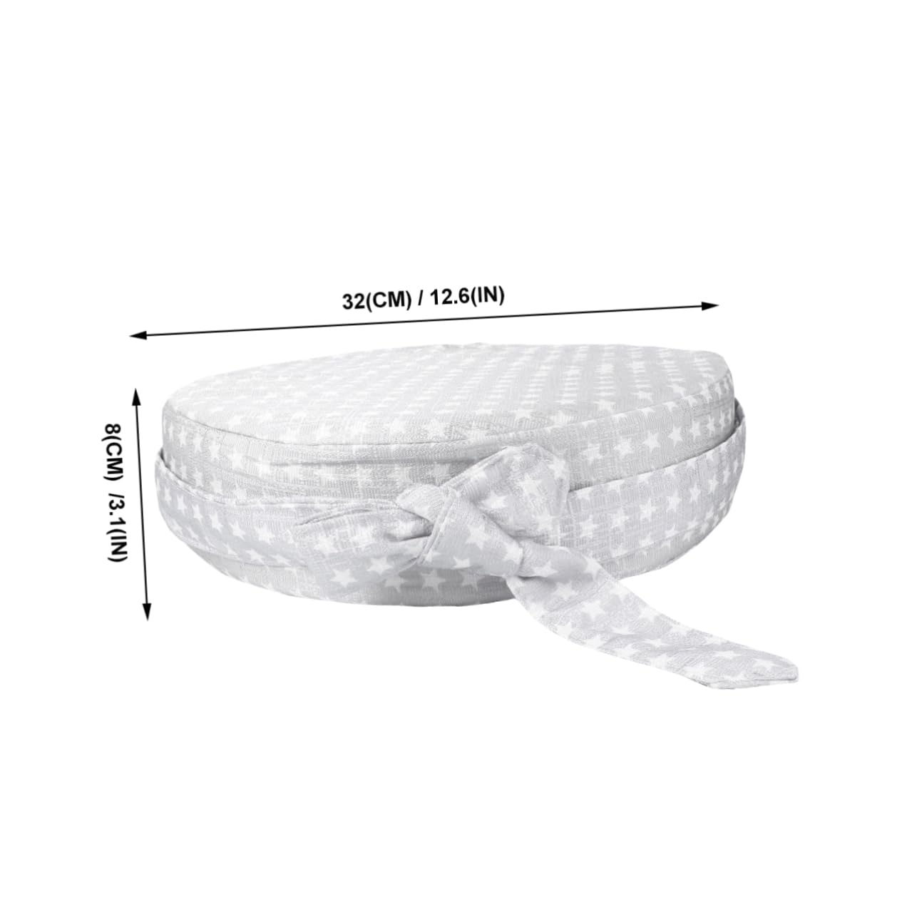 BESTonZON 1stück Runder Babyhochstuhl Polster Pad Anti-rutsch Junge Mädchen Sitzkissen Aus Weichem Komfortable Erhöhung Für Zuhause Silber Øcm