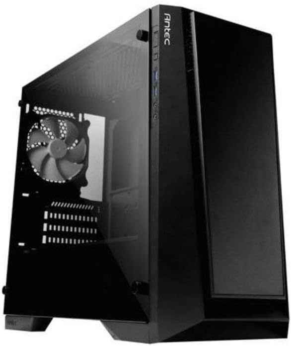 ANTEC P6 Gaming Micro ATX Mid Tower Computer Case with Glass Side Panel