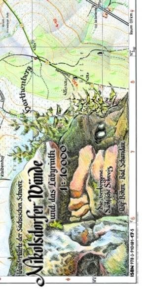 Böhm Wanderkarte Felsenlabyrinth Sächsische Schweiz