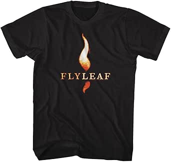 Amazon.com: Flyleaf Rock Band Leaf Flame Logo Adult Black Short Sleeve ...
