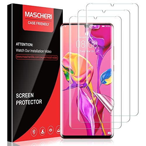 MASCHERI Protector de Pantalla para Huawei P30 Pro HD película Blanda Clara, [3 Unidades] TPU Clear Soft Protector Pantalla para Huawei P30 Pro - Transparente
