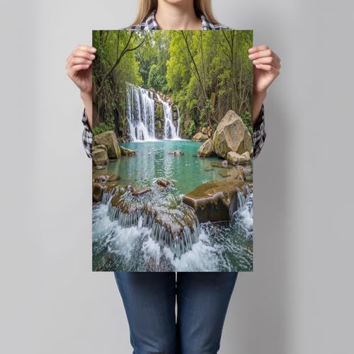 Láminas decorativas pared de paisajes naturales, posters para cuadros en salón de 60x90 cm