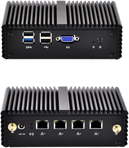 Miniatura 4 de Mini PC barato con 8 GB de RAM y 64 GB SSD, soporte 2.5 "SATA HDD, Bay Trail j1900 Mini PC Quad core 2.0 GHz, Mini PC sin ventilador con 4 puertos