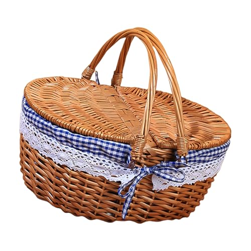 Cesta de mimbre ligera para camping y escapadas de fin de semana 2