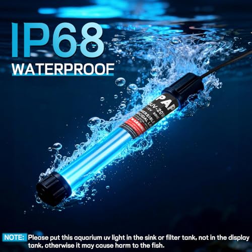 Supaper 20W Pond UV Light for 100-1000 Gallon, Aquarium UV Water Clarifier for Koi Pond, Spas and Fish Tanks, Swimming Pools by Supaper - Image 7