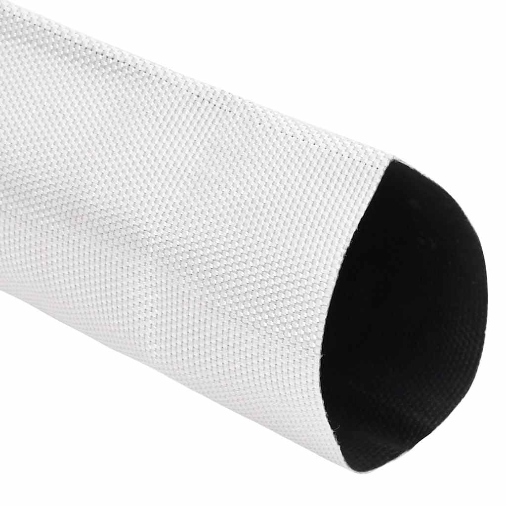 Feuerlöschschlauch 30 m 3 Zoll PVC Wasser-Flachschlauch Weiß
