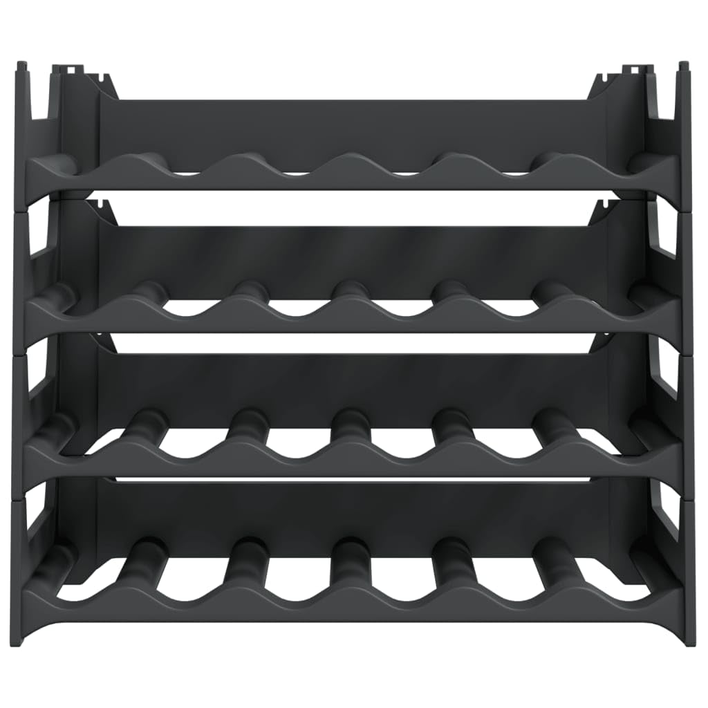 Rantry Flaschenregal für 24 Flaschen, stapelbar, Flaschenregal, Weinregal, Schrank, Küche, Speisekammer, Zuhause, Lagerung, Weinschrank, Präsentationsständer